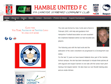 Tablet Screenshot of hambleunitedfc.co.uk